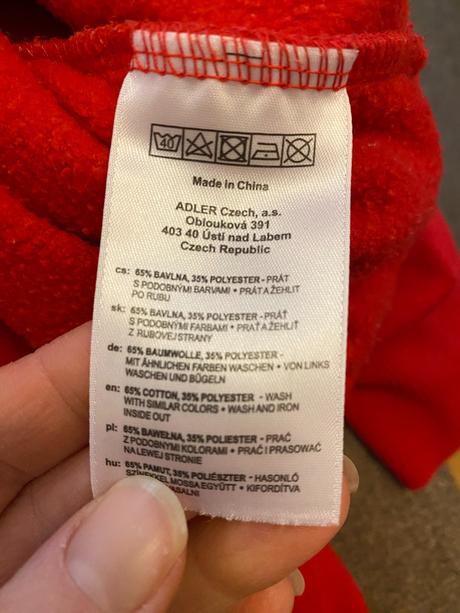 Pánská mikina cape fortnite červená vel. s, s