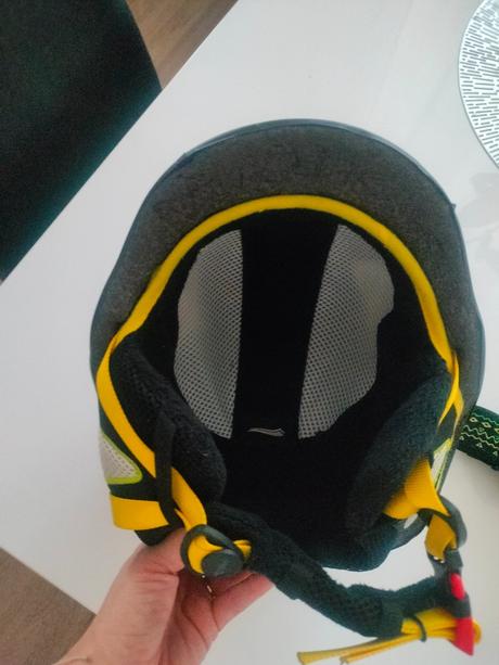 Dětská lyžařská helma+brýle, m