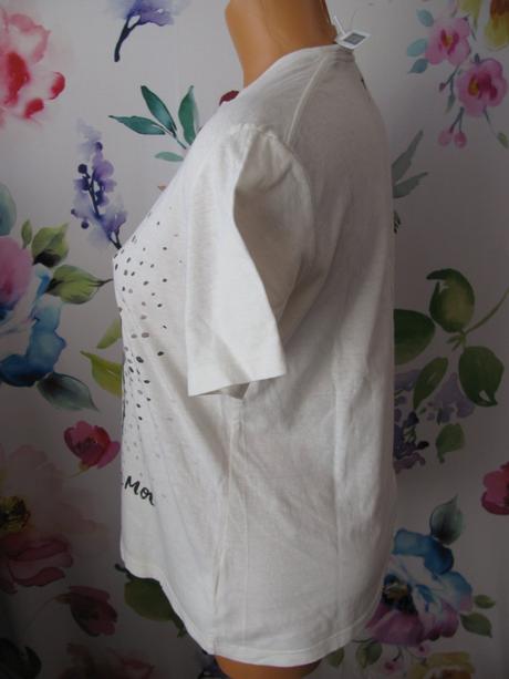 Bílé bavlněné dámské, dívčí tričko christian dior, m