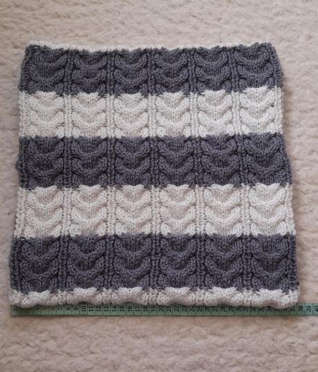 Pletený povlak na polštář chunky knit, 
