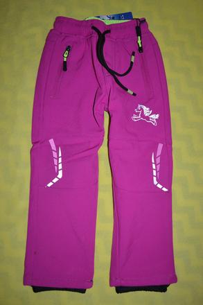 Oteplené softshellové kalhoty s fleece,v.104, 104