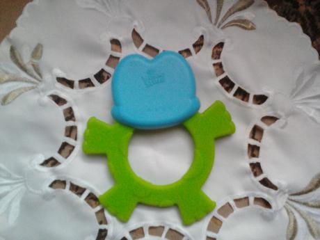 Kousátko s chrastítkem-žabička,