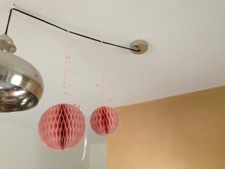 8x papír dekorace koule honeycomb karton pom pom, 