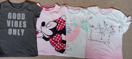 4x tričko zn."primark, disney,girls" vel."128-134", primark,128