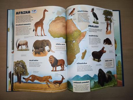 Kniha světový atlas zvířat,