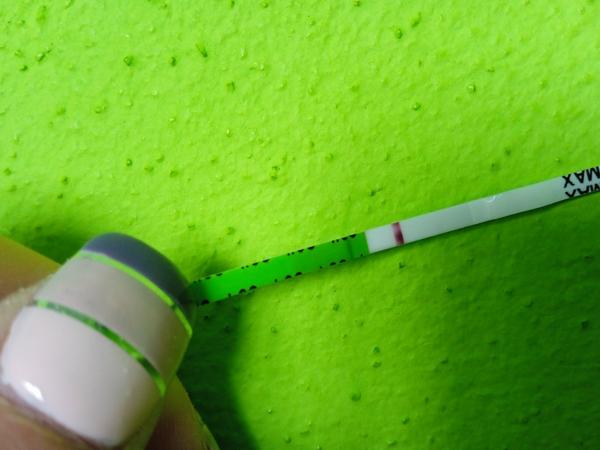 Těhotenský test Pepino. Je vidět slabá čárka?