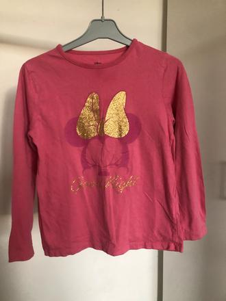 Růžové triko s minnie mouse, 122