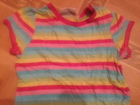 Dívčí tričko proužky vel. 86 - 92, topolino,86