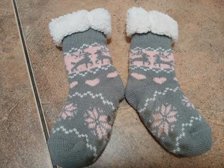 Protiskluzové teplé ponožky, vel. 21-23, 23