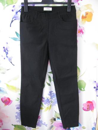 Strečové černé dámské přiléhavé kalhoty, tchibo,36