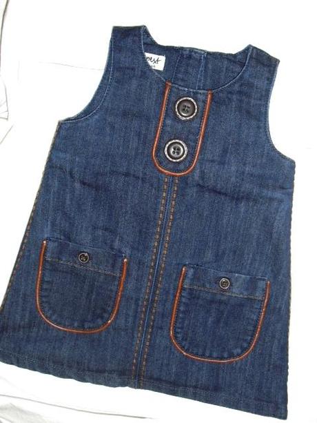 Nádherná celoroční riflová šatovka, next,74