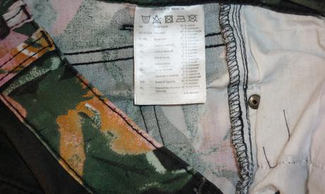 Tmavé květované dámské 7/8 kalhoty takko fashion, takko,36