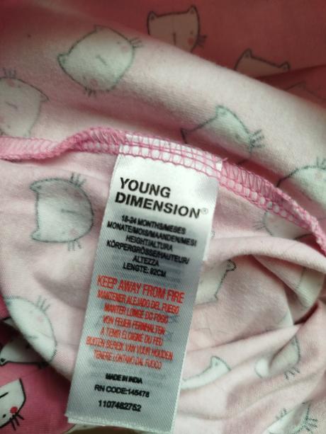 Šaty a legínky zn. young dimension vel.86, young dimension,86