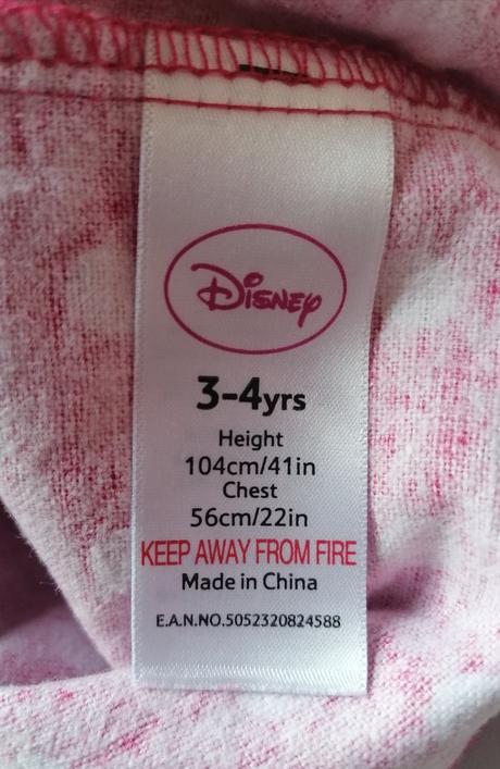 Pyžamový kabátek minnie vel 98 - 104, disney,98
