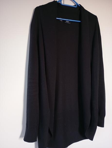 Černý pletený kardigan bonprix s límcem, bonprix,m