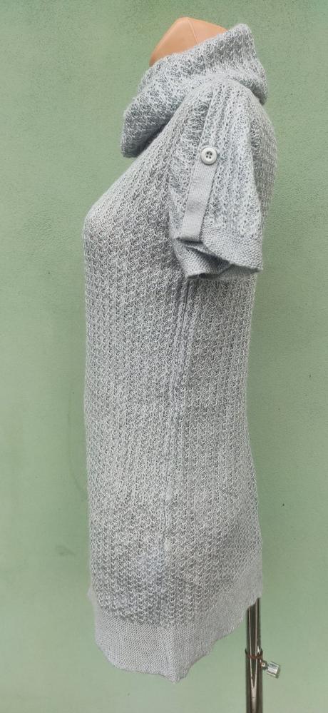 Dlouhý svetr rolák šaty bik bok - vel.s/m, s