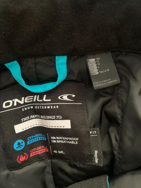 Oteplovačky & zimní kalhoty o'neill vel. 146/152, o'neill,152