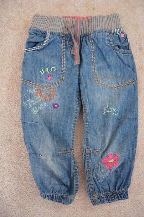 3/4 džínové kraťasy, next,110