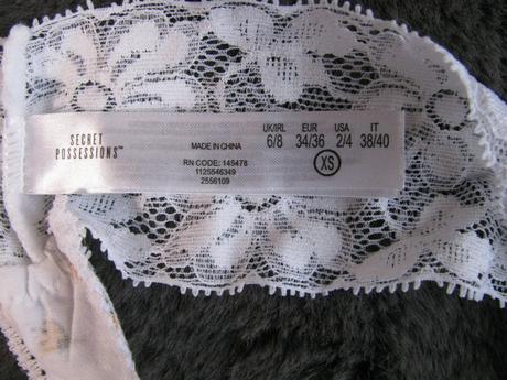 Krásné dámské kalhotky, brazilky, secret possessions,xs