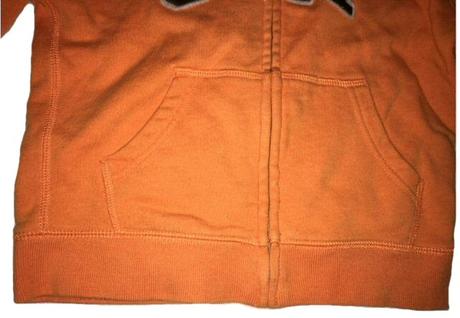 Oranžová unisex mikina gap na zip, kapuca, vel. 4y, gap,104