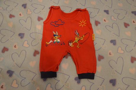 Bavlněný overal s výšivkou, 68