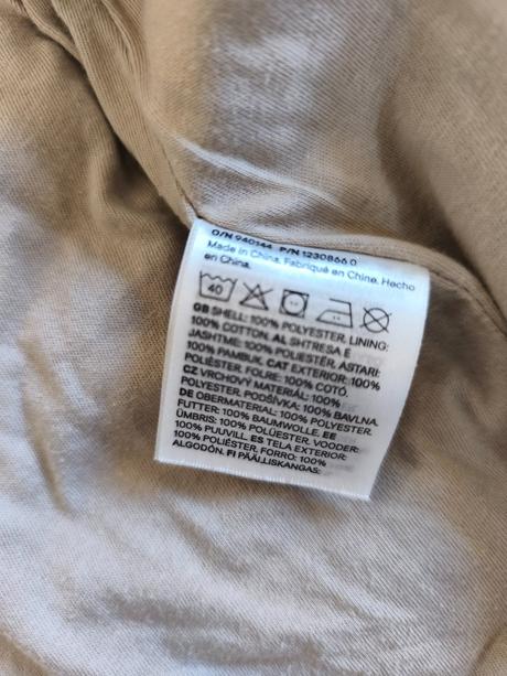 Plyšová jarní kombinéza overal h&m 0-2 m, h&m,56