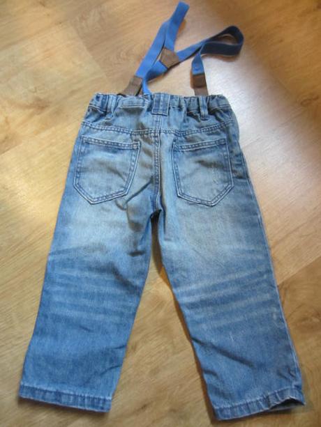 Prďácké džíny, rifle s kšandama, h&m,80