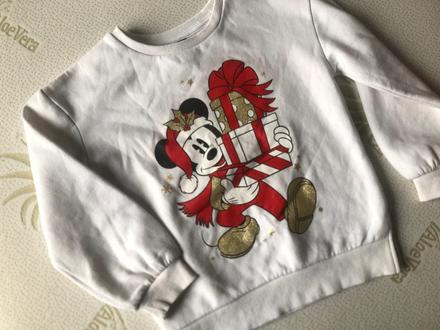 Bílá mikina s mickey mouse, 128