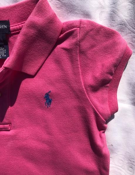 Dívčí sytě růžové tričko ralph lauren, vel. 3 roky, ralph lauren,98
