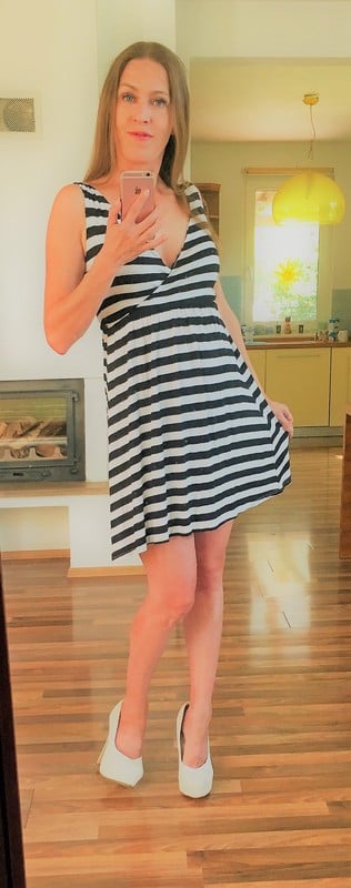 Proužek šaty, vel xs-m, jennifer taylor, xs