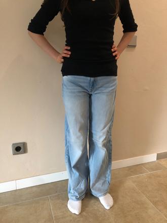 Dziny 158 svetle siroke h&m, h&m,158