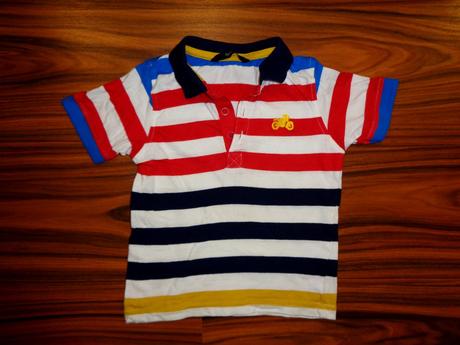 Pěkné pruhované límečkové tričko, george,98