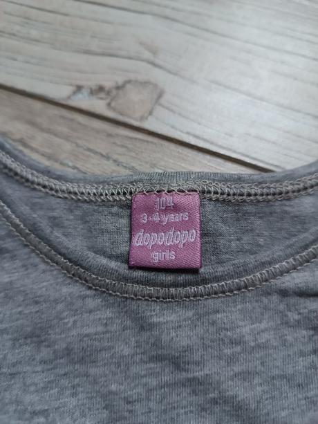 Dívčí tričko dlouhý rukáv 104, dopodopo,104