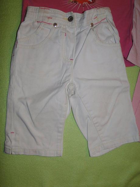 6ks legínky/ kalhoty/ kraťasy + 3/4 + trička v.98, 86–98