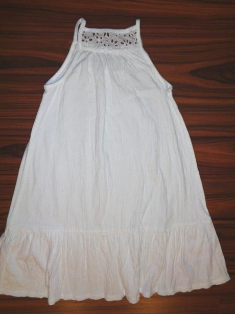 Luxusní sněhově bílé vzdušné šaty, old navy,128