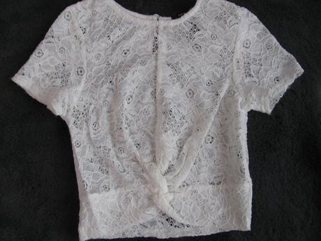 Elastická letní,krajková halenka, new look,134