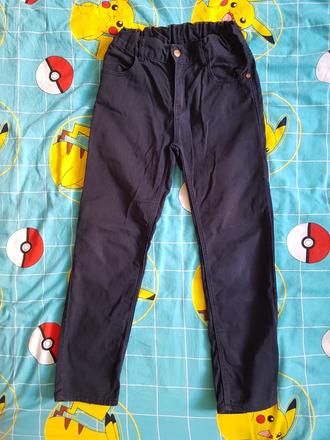 Keprové kalhoty, tmavomodré, vel. 134, h&m,134