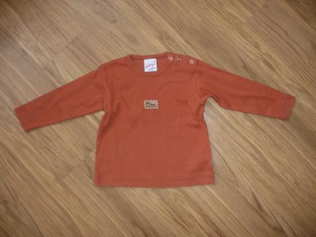 Oranžové triko whoo jsi na 9-12m- vel.80, 80