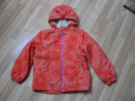 Kytkatá bunda s kožichem vel. 7-8, mini boden,128