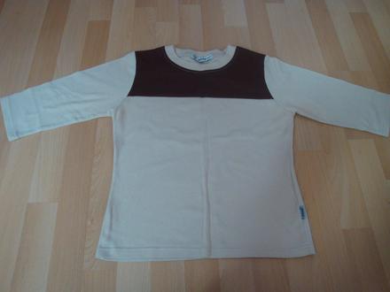 Triko s 3/4 rukávem - kávově hnědé, vel. l, l