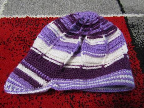 Háčkovaná čepice pro holku vel.98/104-jaro,podzim, 98