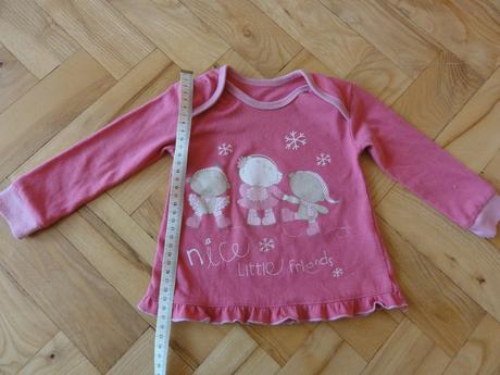 Růžová halenečka 9-12 měs., 80