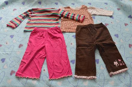 Komplet obečení pro holčičku, 4ks, 74/80, h&m,74