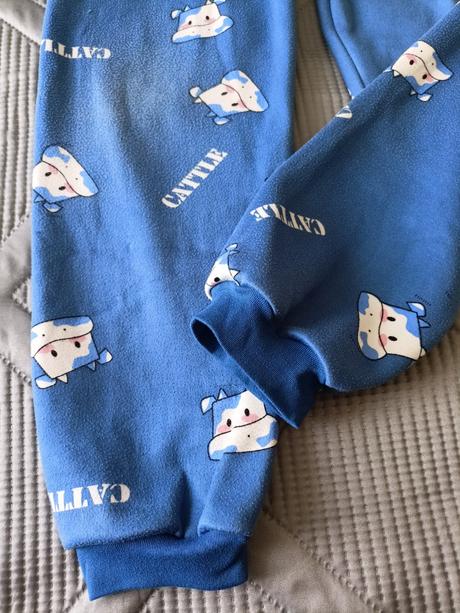 Tepla souprava modrá, 128/134, 128