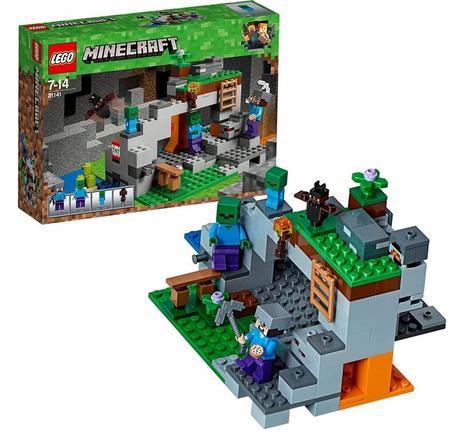 21141 lego minecraft, jeskyně se zombie, 