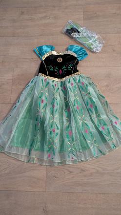 Ka403 karnevalový kostým  anna  116/122, 5 - 7 let, 