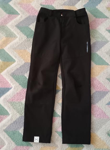 Kvalitní softshellové zimní kalhoty trimm, 152