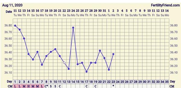 Dotaz. Ovulace nebo začínající menstruace?