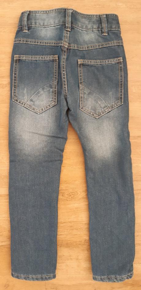 Zateplené kalhoty/džíny vel. 116, dopodopo,116