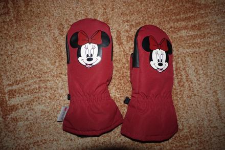 Zimní rukavice s minnie, h&m,122